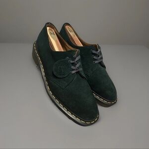 Dr. Martens 1461 Green Desert Oasis Suede Shoes Size 7 – Made in England RARE